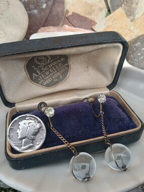 Antique Rock Crystal "Pools of Light" Earrings